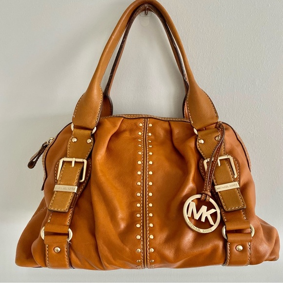 Michael Kors NWOT Leather Studded Handbag - Picture 1 of 10
